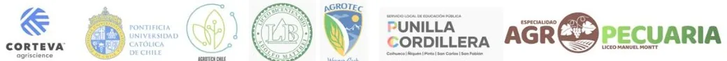 Convenios y alianzas de Dronespray®: Corteva, Pontificia Universidad Católica de Chile, Agrotech Chile, Liceo Bicentenario Adolfo Matthei, Agrotec Werner Grob, SLEP Punilla Cordillera y Liceo Manuel Montt