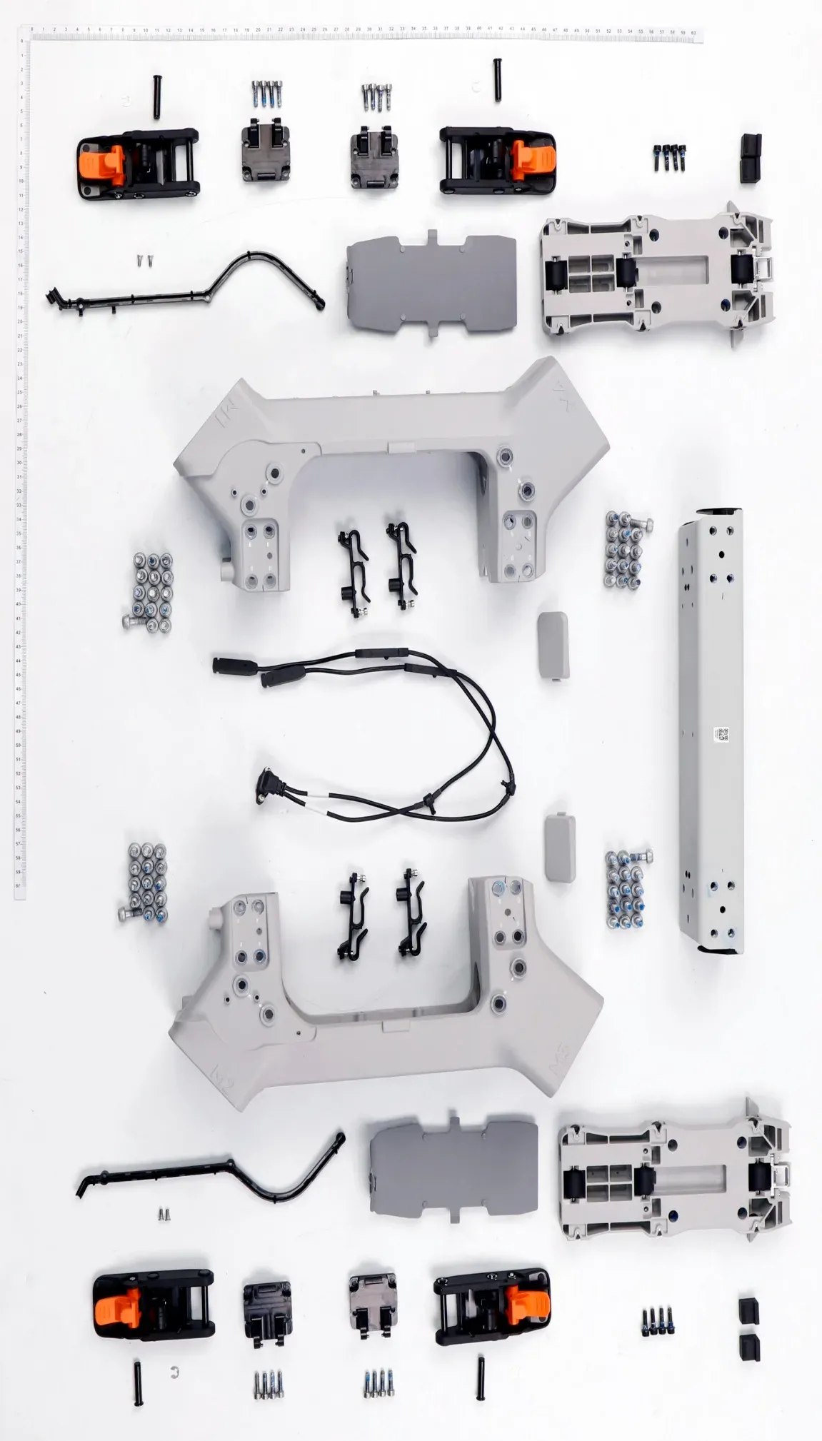 Despiece Marco central y trasero: Marco central y trasero (1) DJI Agras T100