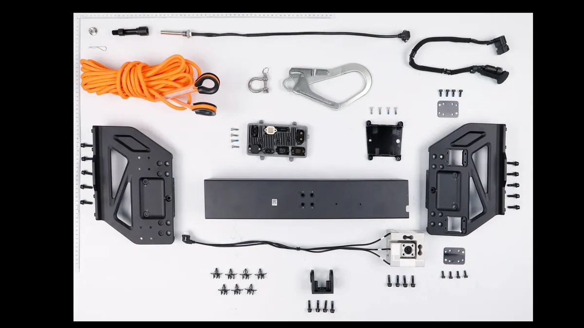 Despiece Lift doble batería: Izaje DJI Agras T100