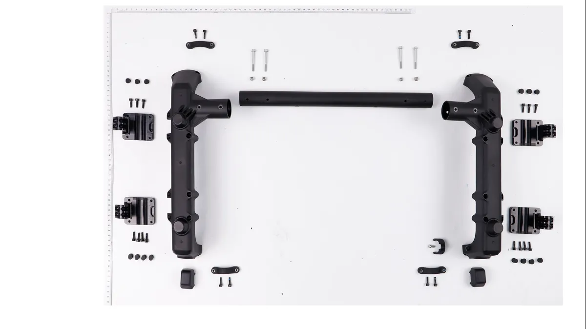 Despiece Lift doble batería: Conectores del chasis DJI Agras T100