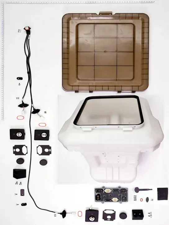 Despiece Sistema de esparcido: Estanque de esparcido DJI Agras T70P